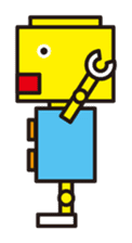 Simple and colorful robots sticker #5718319
