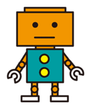 Simple and colorful robots sticker #5718324