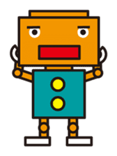 Simple and colorful robots sticker #5718326
