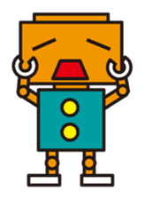 Simple and colorful robots sticker #5718328