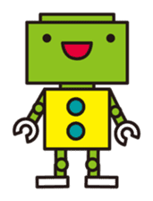 Simple and colorful robots sticker #5718330