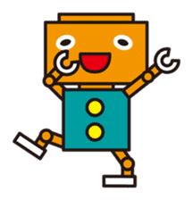 Simple and colorful robots sticker #5718341