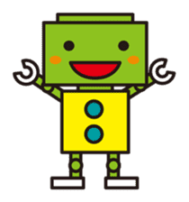 Simple and colorful robots sticker #5718342