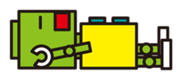 Simple and colorful robots sticker #5718345
