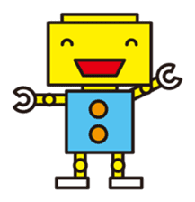 Simple and colorful robots sticker #5718346