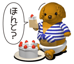 Cheerful poodle sticker #5718700