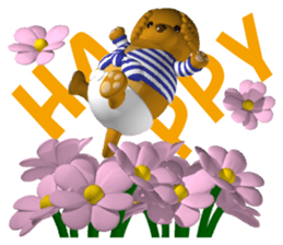 Cheerful poodle sticker #5718705