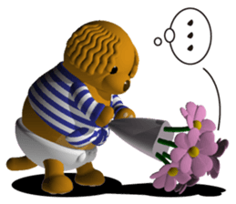 Cheerful poodle sticker #5718706