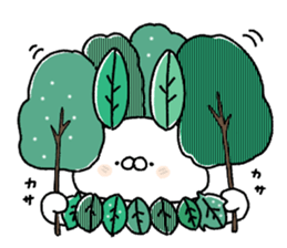 Carrot and white rabbit sticker #5718804