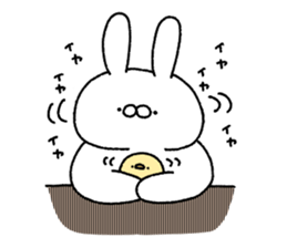 Carrot and white rabbit sticker #5718807