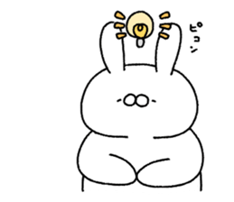 Carrot and white rabbit sticker #5718809