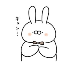 Carrot and white rabbit sticker #5718815