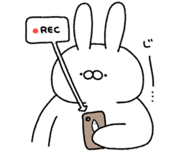 Carrot and white rabbit sticker #5718817