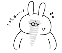 Carrot and white rabbit sticker #5718818