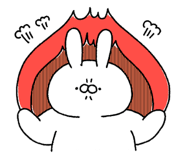 Carrot and white rabbit sticker #5718819