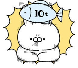 Carrot and white rabbit sticker #5718820