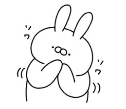 Carrot and white rabbit sticker #5718823