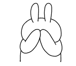 Carrot and white rabbit sticker #5718830