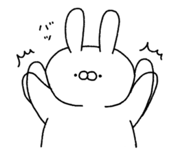 Carrot and white rabbit sticker #5718831