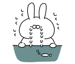 Carrot and white rabbit sticker #5718834