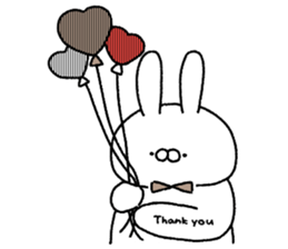 Carrot and white rabbit sticker #5718838