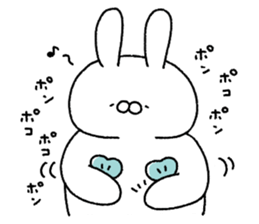 Carrot and white rabbit sticker #5718842