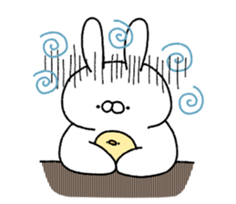 Carrot and white rabbit sticker #5718843