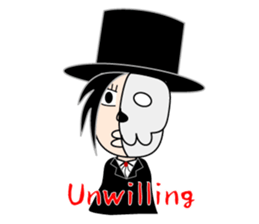 Half Skull and fellow monsters sticker #5719252