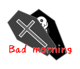 Half Skull and fellow monsters sticker #5719255