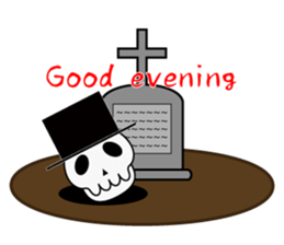 Half Skull and fellow monsters sticker #5719256