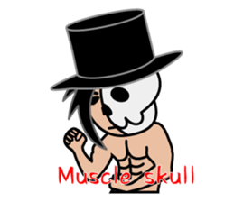 Half Skull and fellow monsters sticker #5719266