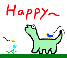 The mystery of dinosaur Nissie sticker #5719341