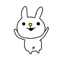 Navel rabbit sticker #5719692