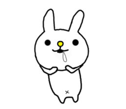 Navel rabbit sticker #5719695