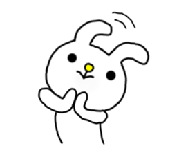 Navel rabbit sticker #5719696