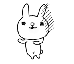 Navel rabbit sticker #5719698