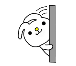 Navel rabbit sticker #5719702