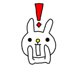 Navel rabbit sticker #5719705