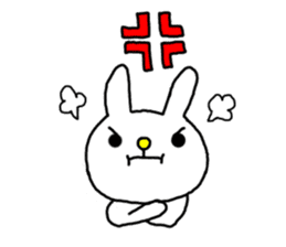 Navel rabbit sticker #5719707
