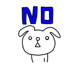 Navel rabbit sticker #5719711