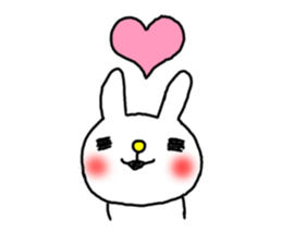 Navel rabbit sticker #5719712