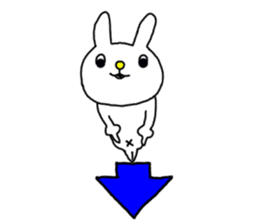 Navel rabbit sticker #5719715