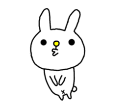 Navel rabbit sticker #5719716