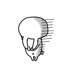 Navel rabbit sticker #5719717