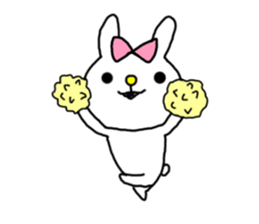 Navel rabbit sticker #5719721
