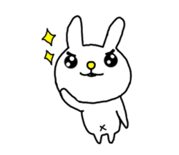 Navel rabbit sticker #5719725