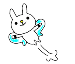 Navel rabbit sticker #5719726