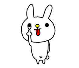 Navel rabbit sticker #5719731