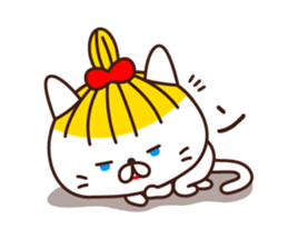 Blonde cat in Okayama sticker #5720062