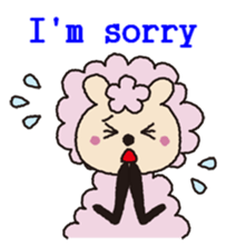 Cute sheep daily. (English version) sticker #5720133